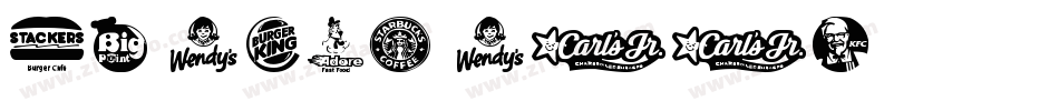 KR Fast Food字体转换